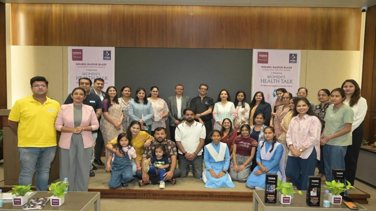 विश्व मासिक धर्म स्वच्छता दिवस पर रोलबोल रायपुर ब्लेज़ का जागरूकता कार्यक्रम, महिला स्वास्थ्य पर हुआ विशेष टॉक शो