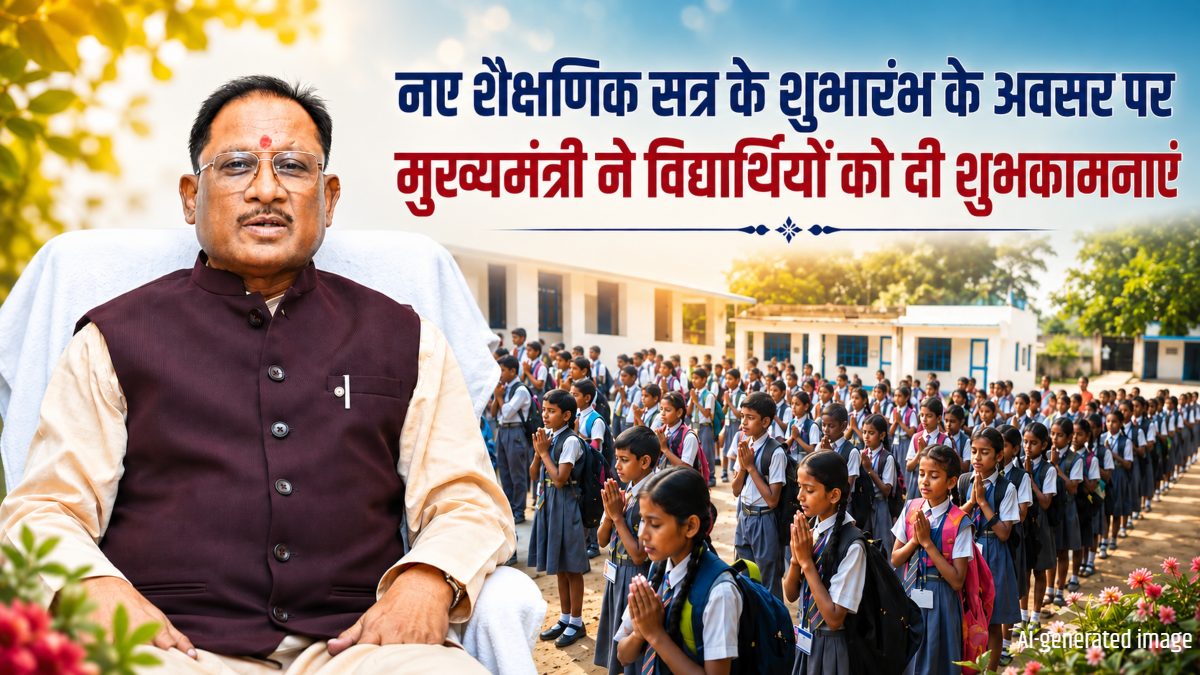नए शैक्षणिक सत्र पर मुख्यमंत्री साय का संदेश, विद्यार्थियों से कहा- मन लगाकर करें पढ़ाई