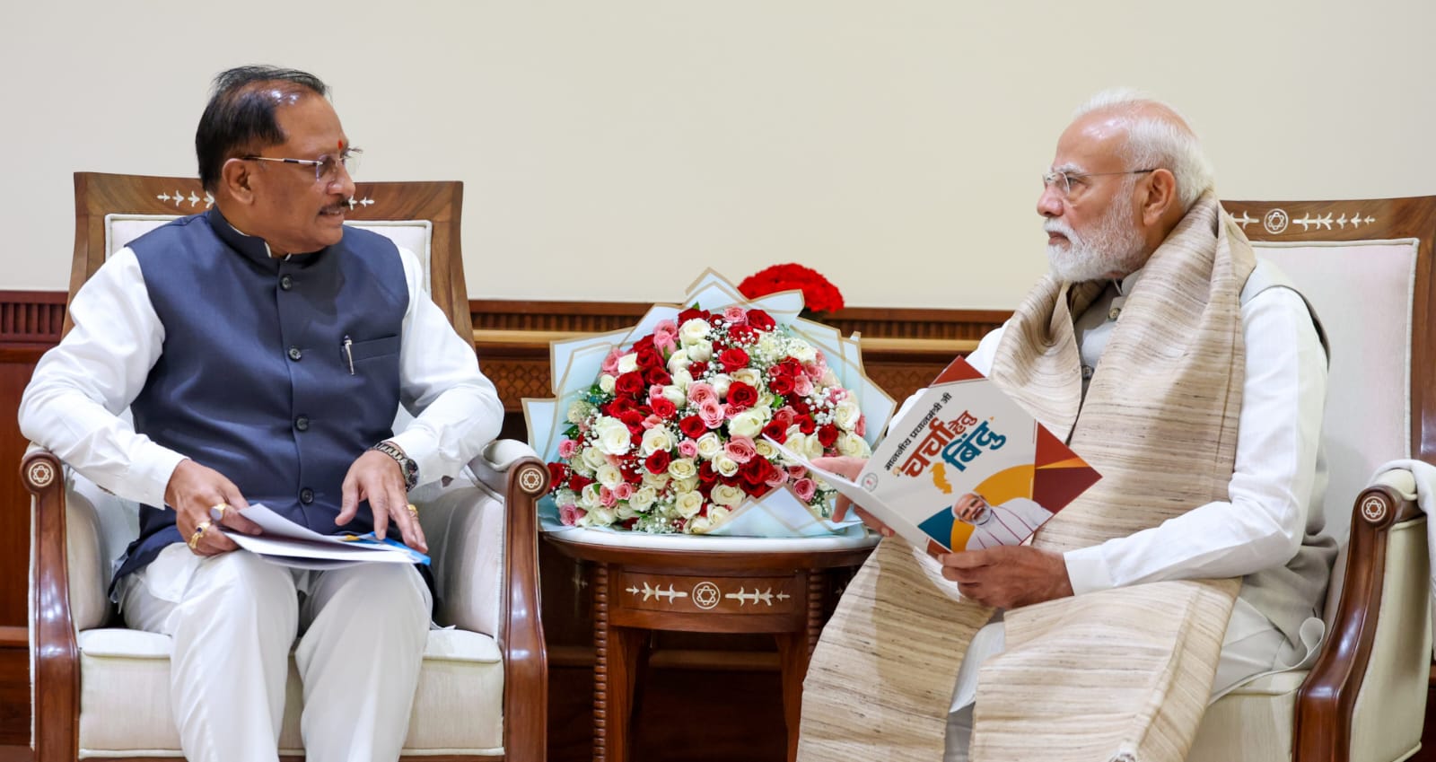 प्रधानमंत्री मोदी से मिले मुख्यमंत्री विष्णु देव साय, बस्तर विजन और ₹10,500 करोड़ की यूरिया परियोजना समेत कई अहम प्रस्तावों पर हुई चर्चा