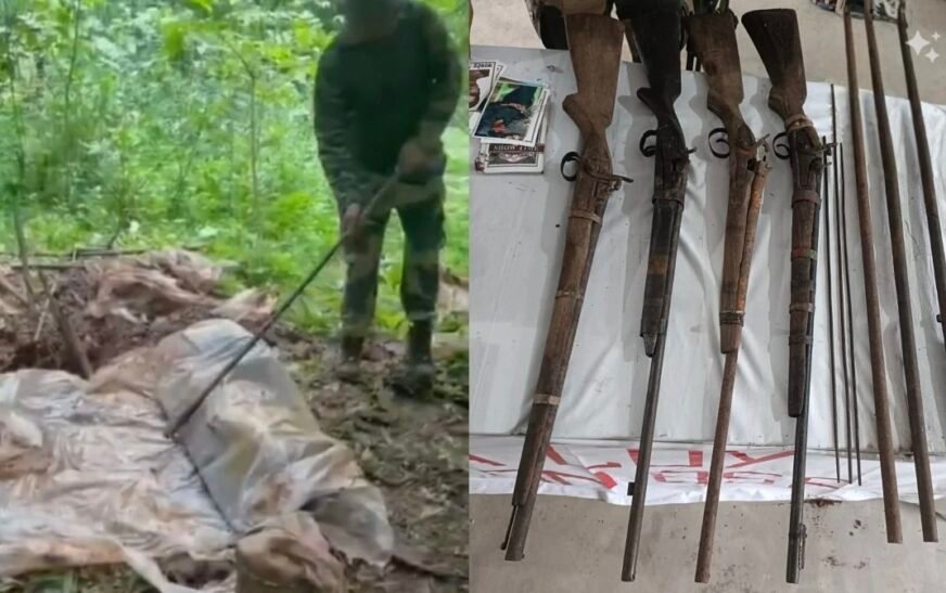 Kanker Naxal Dump: मोरखण्डी जंगल में सुरक्षाबलों को बड़ी सफलता, हथियारों का जखीरा बरामद