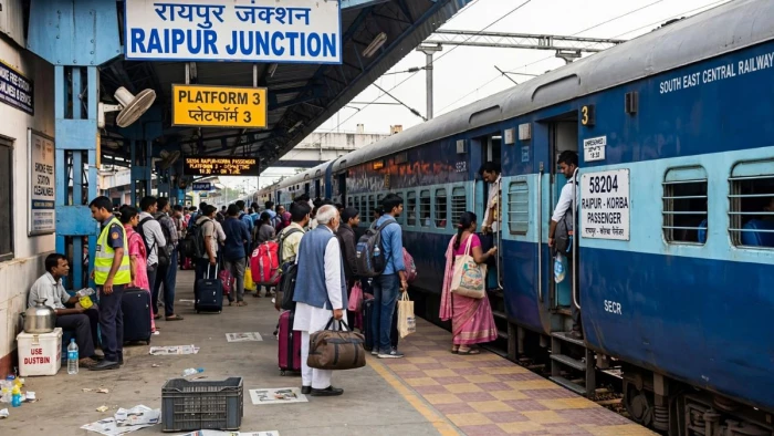 तीज पर रेलवे की बड़ी राहत: 14 सितंबर को रद्द ट्रेन अब चलेगी, रायपुर-बिलासपुर-कोरबा यात्रियों को फायदा