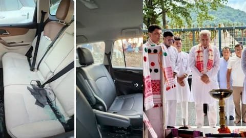 असम में भूपेश बघेल के काफिले पर पथराव, कार के शीशे टूटे; काले झंडे दिखाने के बाद बढ़ा विवाद