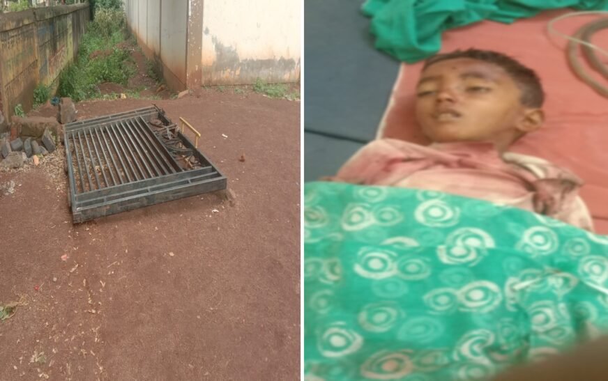 स्वामी आत्मानंद स्कूल का जर्जर गेट गिरा, 7 साल के मासूम की मौत