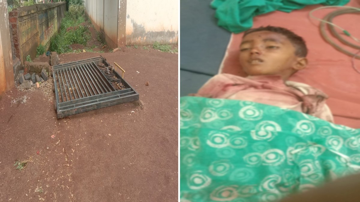 स्वामी आत्मानंद स्कूल का जर्जर गेट गिरा, 7 साल के मासूम की मौत