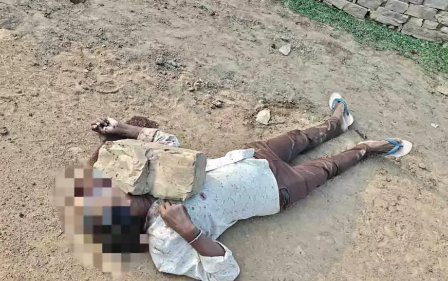 चेहरे पर भारी पत्थर पटककर हत्या, FSL और साइबर टीम मौके पर