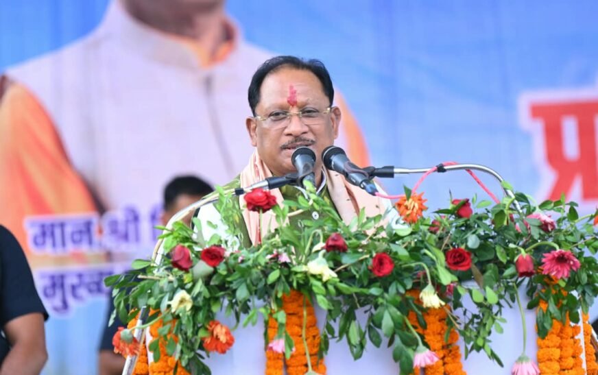 रायगढ़ में CM विष्णु देव साय का बड़ा ऐलान: कोलता समाज को 80 लाख के भवन, किसानों की सिंचाई पर भी फोकस