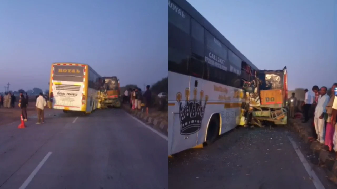 रायपुर-बिलासपुर नेशनल हाईवे पर भीषण सड़क हादसा, खड़ी ट्रक में घुसी तेज रफ्तार बस, तीन यात्रियों की मौत, दस घायल