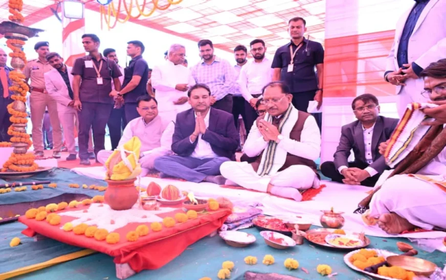 मुख्यमंत्री विष्णु देव साय ने नवा रायपुर में 152.74 करोड़ की यश फैन्स इकाई का भूमिपूजन किया, 3,500 रोजगार की उम्मीद